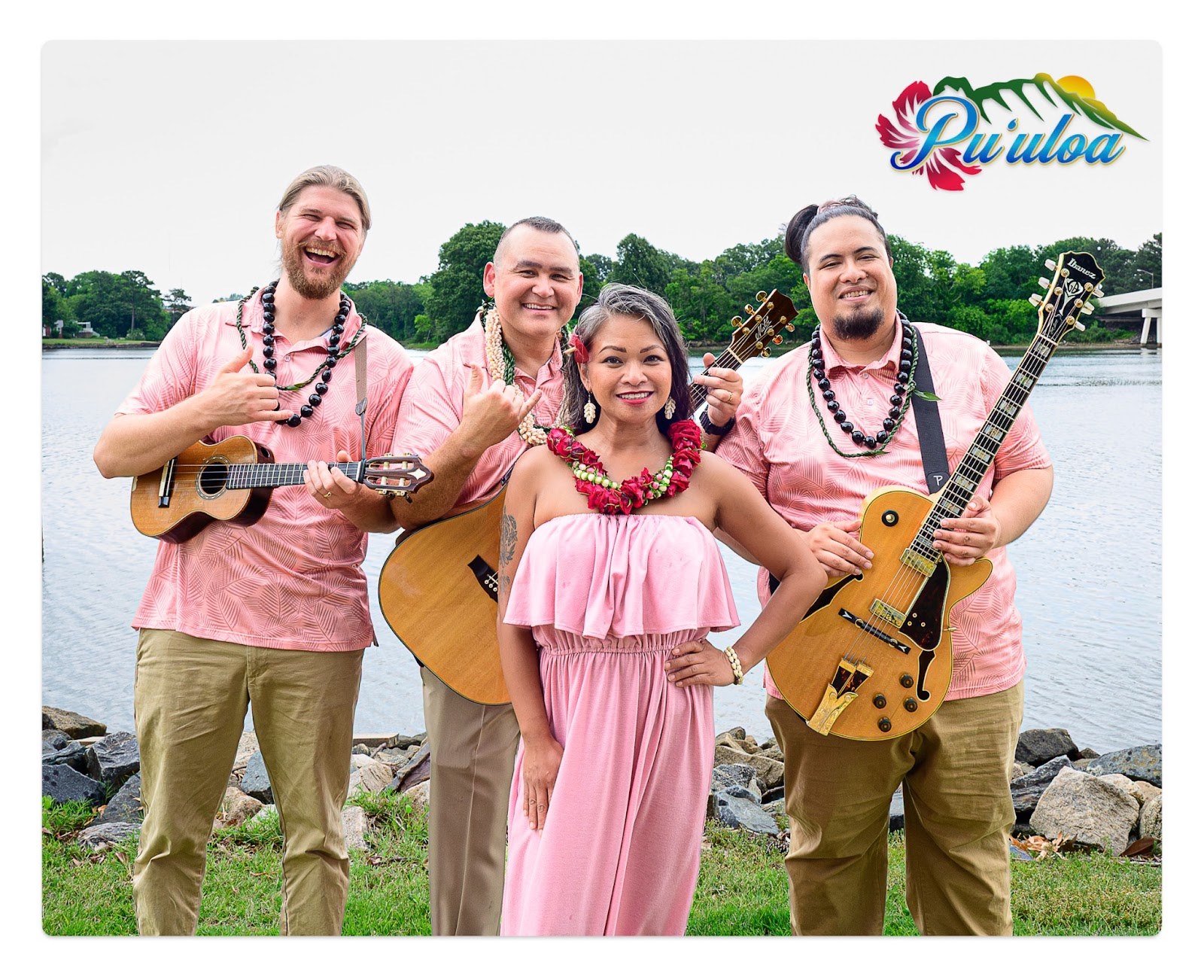 Puʻuloa Hawaiian Band performing at Rockaway Beach Tiki Bar in Richmond